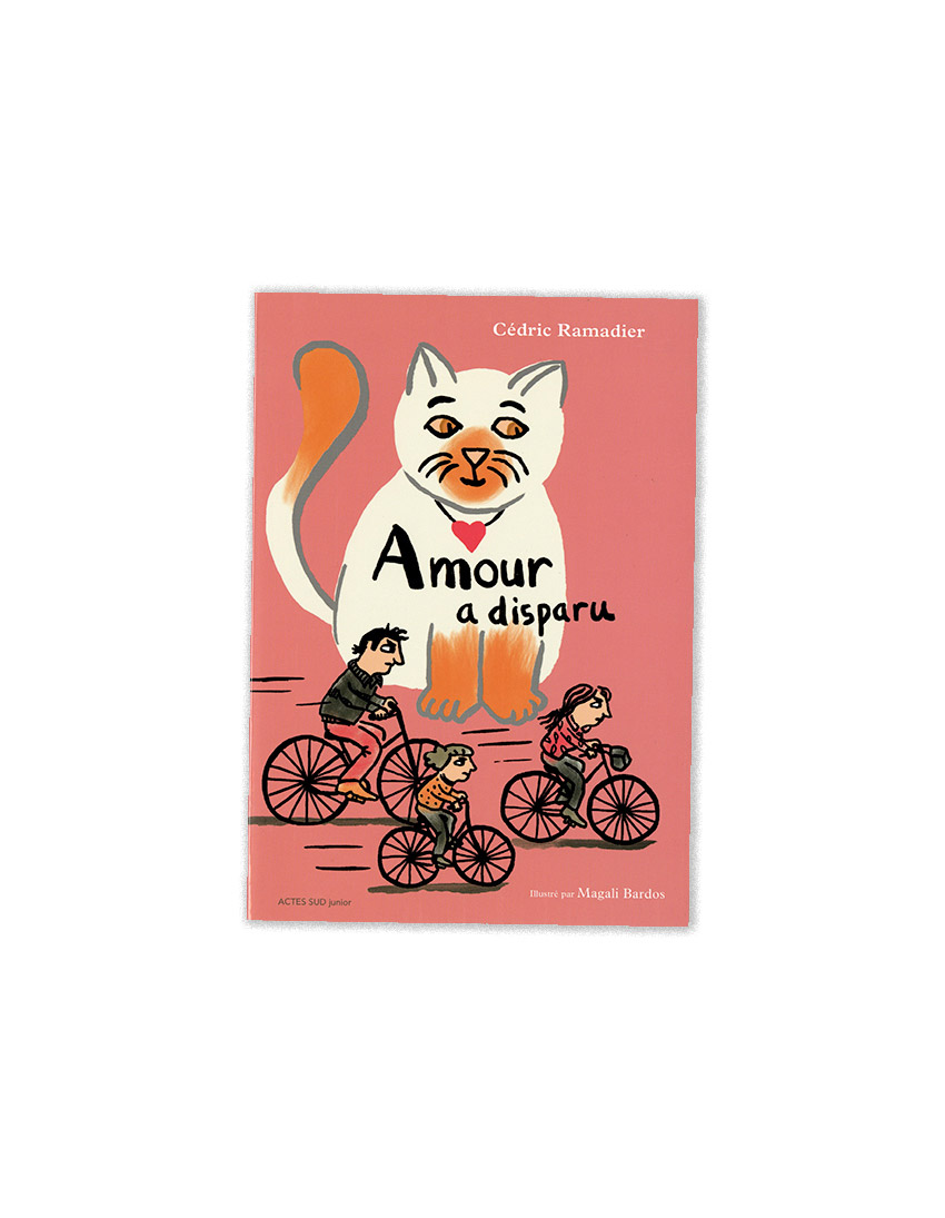 © magali bardos illustration couverture roman Actes sud junior Cedric Ramadier chat